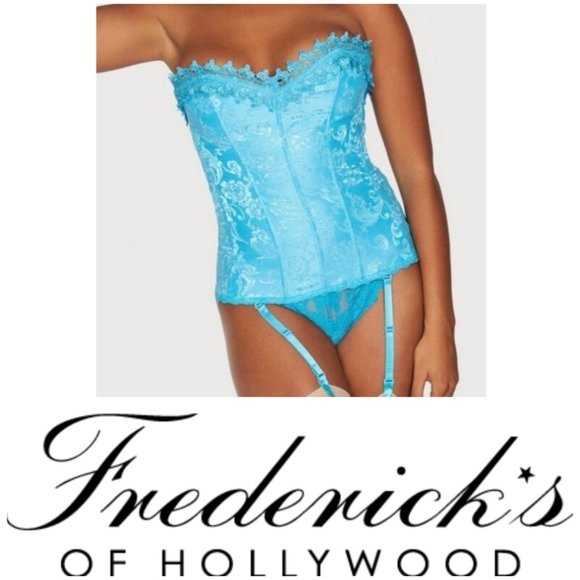 Frederick's of Hollywood Hollywood Dream Sweetheart Corset set